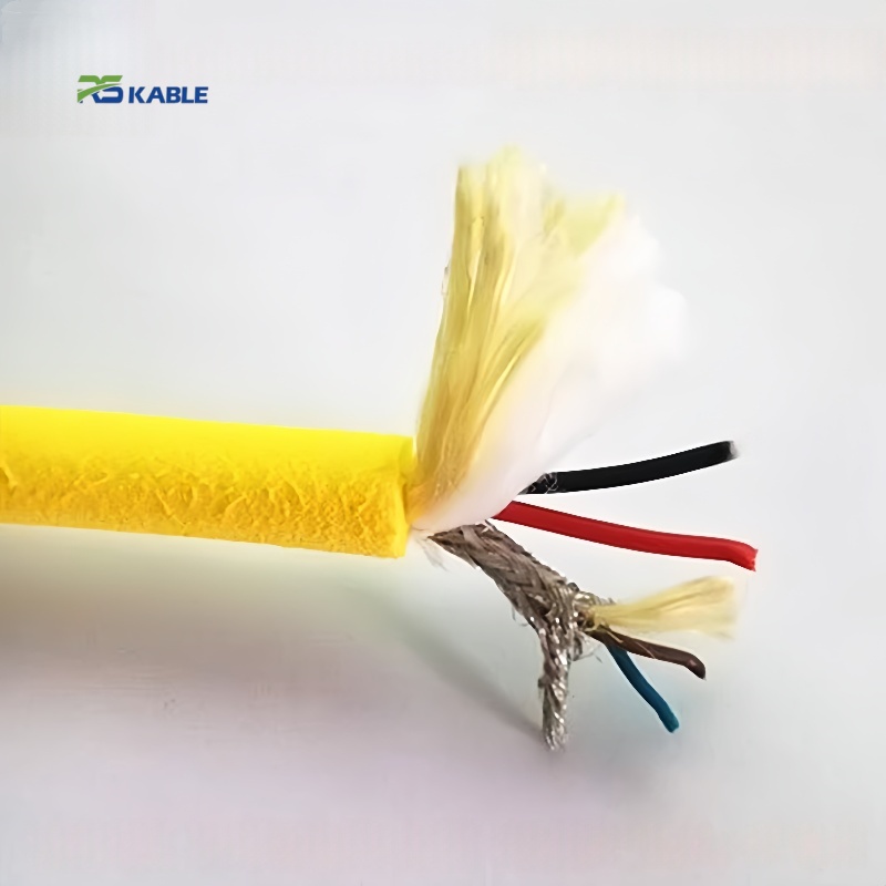 4 ядра 2 пары витая пара плавающий 24AWG 26AWG водонепроницаемый многоядерный ROV трос плавучий подводный кабель силовой и сигнальный кабель