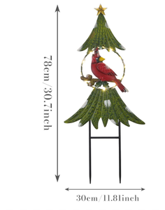 2026นกต้นคริสมาสต์เหล็กสีเขียวต้นฟักทองเสาสวนต้นไม้เคลือบผงสำหรับกลางแจ้งแบบเชื่อม - Product Image 2