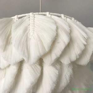 Décoration d'intérieur, luminaire suspendu en coton tissé naturel respirant fait à la main, lampes suspendues pour mariage, vente en gros du Vietnam - Product Image 6