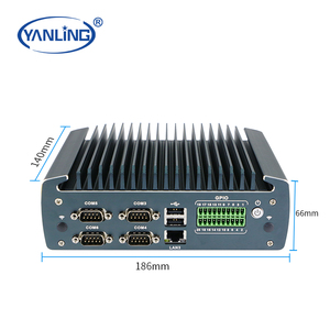 Không Quạt Công Nghiệp PC J6412 <span class=keywords><strong>Linux</strong></span> Quad Core 2.5G LAN M.2 Khe Cắm 6 Com Cổng USB 3.0 Gpio Phoenix Nhúng PC Cho Tự Động Hậu Cần - Product Image 3