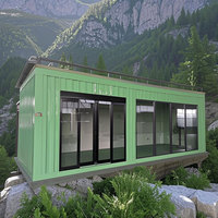 Maison préfabriquée moderne en conteneur, villa modulaire, structure en acier, mini-maison pour habitation, bureau, hébergement temporaire