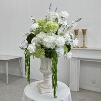 Arrangement floral artificiel de lotus réaliste en soie pour mariage, remise de diplôme, centre de table pour fête, décoration de Thanksgiving, long