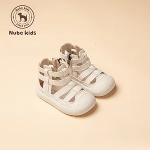 Girls' Sandals 2024 Summer New High And Low Top Roman Shoes For Little Girls Children Fashion Princess Sandals