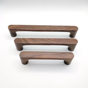 Poignée de tiroir en bois de noyer lisse et élégante, poignée de meuble en bois d'origine - Product Image 5