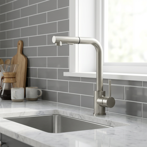 Mélangeur de cuisine de restaurant Commercial robinets de nickel bec pivotant à 360 degrés <span class=keywords><strong>robinet</strong></span> d'évier de cuisine - Product Image 1