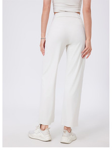 Pantalon de yoga taille haute pour femme, coupe large, avec poche arrière, effet ventre plat, leggings fluides, extensibles et doux, pour le fitness, vente en gros - Product Image 3