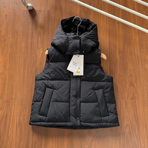 <b>Women</b> Lemon <b>Down</b> Puffer <b>Vest</b> Cropped Hooded Waistcoat Quilted Winter Outerwear for Casual Travel - Product Image 3