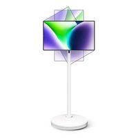 Téléviseur LED Android à écran tactile de 24 pouces, 128 Go, processeur 8 cœurs, blanc, caméra 13 MP intégrée, 12 V, 1080p, portable