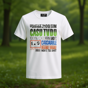 T-Shirt Unisex 210GSM 100% Cotone, Casual con Stampa DTF, Traspirante e Resistente, Maglietta da Uomo - Product Image 3