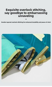 Telo da Spiaggia in Microfibra Resistente alla Sabbia, Super Assorbente e ad Asciugatura Rapida per Spiaggia, Nuoto, Viaggi e Sport - Product Image 5