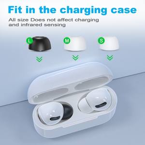 NEW BEE 6 paires d'embouts d'oreille en silicone à mémoire de forme en mousse S M L pour <span class=keywords><strong>AirPods</strong></span> <span class=keywords><strong>Pro</strong></span> - Product Image 5