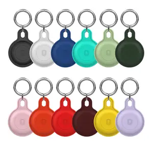 4 חבילה כיסוי מלא הגנה עמיד הלם keychain עמיד למים הסיליקון עבור airtag מקרה