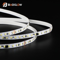 Prix de gros usine Bande LED flexible SMD 2835 DC 24V 10W/M 8MM 3000K 4000K 6500K, Lumières LED blanches serpentines