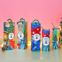 Boîtes d'emballage personnalisées pour gobelets, bouteilles d'eau et tasses à sublimation recyclées de 20 oz, pour l'expédition, l'affichage de cadeaux