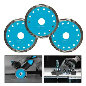 Factory Sale High-end 4-4.5Inch Super Thin Sinter Turbo Cutter Ceramic Dry Circle Cutting Disc Porcelain Tile Diamond Saw Blade