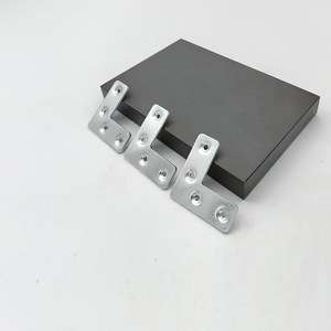 Support d'angle en aluminium 45x17mm, fixation à angle droit 90 degrés, connecteur de quincaillerie pour meubles et armoires - Product Image 1