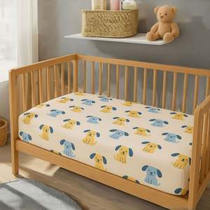 Sábana de Cuna Personalizada, Ropa de Cama Esencial para Bebés y Niños Pequeños, Colchones, Sábana de Cuna de Satén Suave - Product Image 3