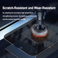 Protection d'écran en verre trempé HD facile à installer avec kit de dépoussiérage automatique pour la série iPhone 17
