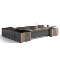 Bureau de direction en bois de luxe moderne ML, écologique, garantie 6 ans, style unique, facile à assembler, extensible, pour PDG/Diret de Groupe