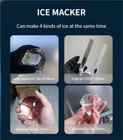 Machine à glaçons professionnelle multi-formes pour bar, pour glaçons sphériques, Collins, diamant, carrés et cubes transparents