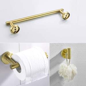 Juego de accesorios de baño de 3 piezas DB Luxury Toallero de acero inoxidable y cromo para el hogar o el hotel - Product Image 4