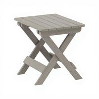 Kleiner Moderner Kunststoff-Holz-Klapptisch für Möbel, Outdoor-Beistelltisch, Esstisch