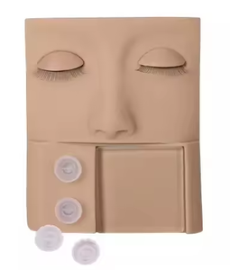 Silicone Mannequin <b>Head</b> <b>Training</b> Model for Eyelash Extension Practice False Lash Grafting - Product Image 4