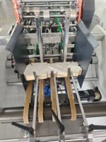 Machine de fabrication de boîtes en carton de haute qualité à commande servo 800/1200, machine d'érection de cartons pour boîtes à hamburgers