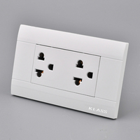 KLASS Panneau Mural Interrupteur Mural, Interrupteur Étanche Socket Monté Étanche 4 Gang Électrique Allemagne Blanc PC 10/16/2