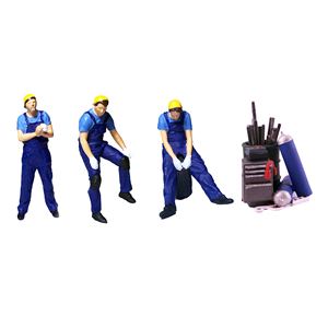 Figurine miniature 1:64 : Motocycliste, pilote de course et <span class=keywords><strong>réparateur</strong></span> en salopette - Product Image 6