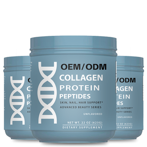 Poudre de peptides de collagène non aromatisée OEM ODM pour la peau, les ongles et les cheveux, complément alimentaire 22 oz - Product Image 3