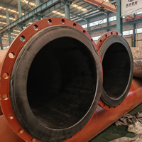 Tuyau composite UHMWPE à longue durée de vie, doublé d'acier, modèle DN700 pour le transport de résidus, marque Haohua