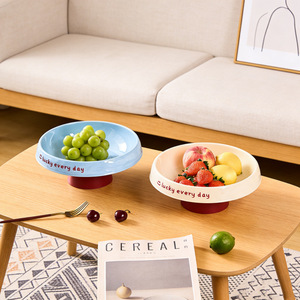Transparent Tall Fruit Plate 25.5x25.5x10.5 Plastic Luxury Retro Design For Living Room Coffee Table Dried Fruit Snack Dish - Product Image 4