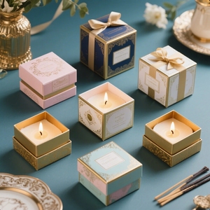 Vente en gros Boîte cadeau en forme de coeur pour la Saint-Valentin Bougies Cadeau de festival Emballage de luxe romantique Boîte cadeau personnalisée pour couples - Product Image 3