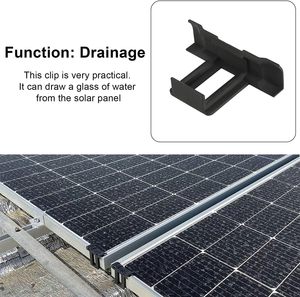 Dispositivo de Limpieza de Módulos Solares SUNYOUNG, Clip de Aluminio para Eliminar Agua y Polvo (Plateado/Negro), Drenaje de Agua Solar 30/35/40/45mm - Product Image 3