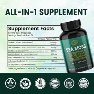 Compléments alimentaires à succès OEM ODM, capsules d'algues marines avec Ashwagandha, Bladderwrack, racine de bardane - Product Image 2