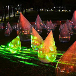 Prix usine Hermétique Transparent Gonflable Flottant <span class=keywords><strong>Bouée</strong></span> Gonflable Goutte D'eau <span class=keywords><strong>Ballon</strong></span> Modèle Avec Lumière pour la Décoration - Product Image 5