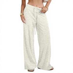 Premium Custom Women Baggy Sweatpants 100% Cotton Soft Material Loose Fit Track Pants Ladies Wide Leg Casual Streetwear <b>Trousers</b> - Product Image 3