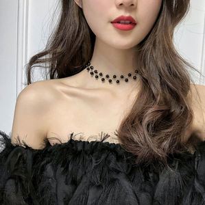 Vente en gros usine 2019 – Nouvelle collection : Collier ras du cou en perles pour femme, chaîne courte à la clavicule - Product Image 2