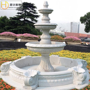 Fontaine en pierre Jiahua, style européen, colonne, bassin d'eau, décoration de jardin durable pour l'extérieur - Product Image 1