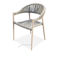 Ensemble de chaises de salle à manger d'extérieur en métal de style nordique pour restaurant, jardin, patio et balcon - Vente en gros