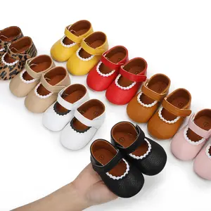 Mocassins en cuir PU pour bébés de 0 à 1 ans, chaussures de premiers marcheurs pour bébés de 5 ans, Romirus, nouvelle collection
