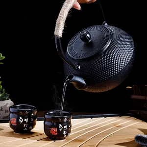 Théière en fonte traditionnelle chinoise chauffée de haute qualité de 800ml Kongfu Tea