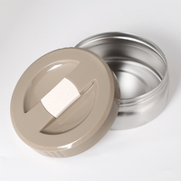 Conteneur alimentaire en acier inoxydable, personnalisé, de marque, premium, isolé sous vide, porte-cercueil en métal, boîte à lunch thermique avec sac