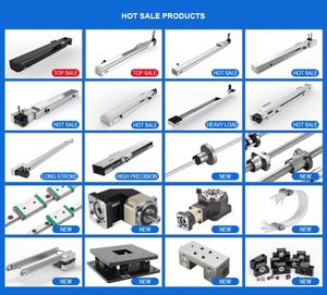 รางเลื่อนเชิงเส้น CNC ความแม่นยำสูง NICE HGR25 แบบใหม่ พร้อมบล็อกรางเหล็กโครเมียม  ชิ้นส่วนแกนกลางมอเตอร์ น้ำหนัก 0.5 กก. ขายส่ง - Product Image 6