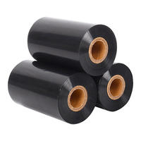 Cinta de Cera para Impresión por Transferencia Térmica de 110 mm x 300 m, Compatible con Impresoras de Etiquetas, Venta al por Mayor