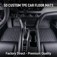 Tapetes de Auto 3D Impermeables y sin Olor de TPE, Revestimiento para Piso de Auto, Alfombra para Honda Civic 2007-2011 2012-2015 2016-2021 2022-2026