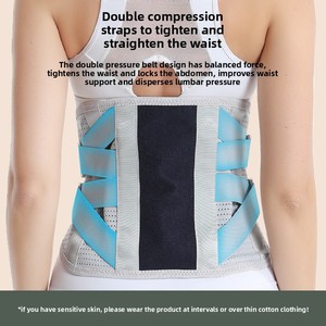 Cinturón Lumbar Transpirable con Soporte <span class=keywords><strong>de</strong></span> Placa <span class=keywords><strong>de</strong></span> Acero Ancha para Alivio del Dolor por <span class=keywords><strong>Hernia</strong></span>, Distensión <span class=keywords><strong>de</strong></span> <span class=keywords><strong>Disco</strong></span> y Lesiones Deportivas - Product Image 4