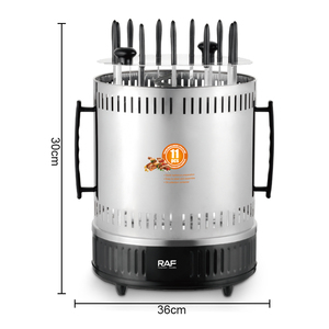 Phổ biến không khói 11 dĩa tự động Rotisserie nướng thịt nướng xoay dọc nướng xiên điện BBQ nướng - Product Image 6
