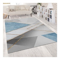 Tapis d'impression de luxe 3D antidérapant lavable Tapete Alfombra Impression numérique Tapis 3D Tapis de salon Tapis noir